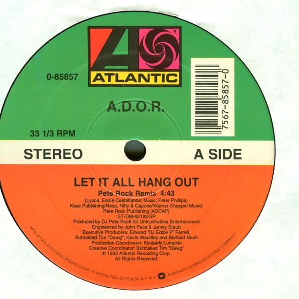 12inch Record A.D.O.R. - Let It All Hang Out 085857 Atlantic 1992 US Rap & Hip-Hop/R&B Used
12inch Record A.D.O.R. - Let It All Hang Out 085857 Atlantic 1992 US Rap & Hip-Hop/R&B Used