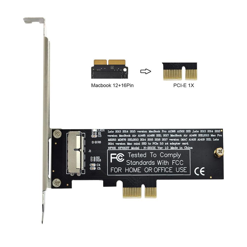 SA-143 PCI Express PCI-E 1X to 12+16Pin 2013-2017 Mac Pro Air SSD Convert Card for A1493 A1502 A1465 A1466 Adapter with Standard/Low Bracket As Shown A
SA-143 PCI Express PCI-E 1X to 12+16Pin 2013-2017 Mac Pro Air SSD Convert Card for A1493 A1502 A1465 A1466 Adapter with Standard/Low Bracket As Shown A