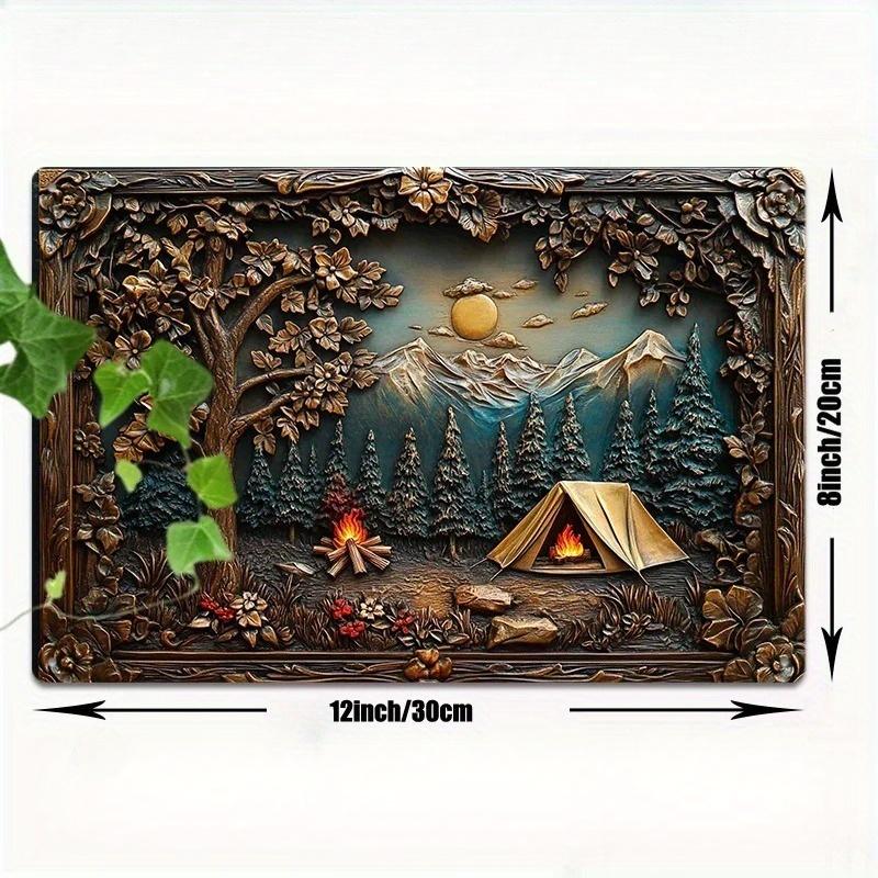 2d Flat 30*20cm, Rustic Wooden Wall Art, Tent and Bonfire in The Woods Wooden Sign for Home, Office Decor, Easy Install, Perfect for Room Decor. 30*20cm
2d Flat 30*20cm, Rustic Wooden Wall Art, Tent and Bonfire in The Woods Wooden Sign for Home, Office Decor, Easy Install, Perfect for Room Decor. 30*20cm