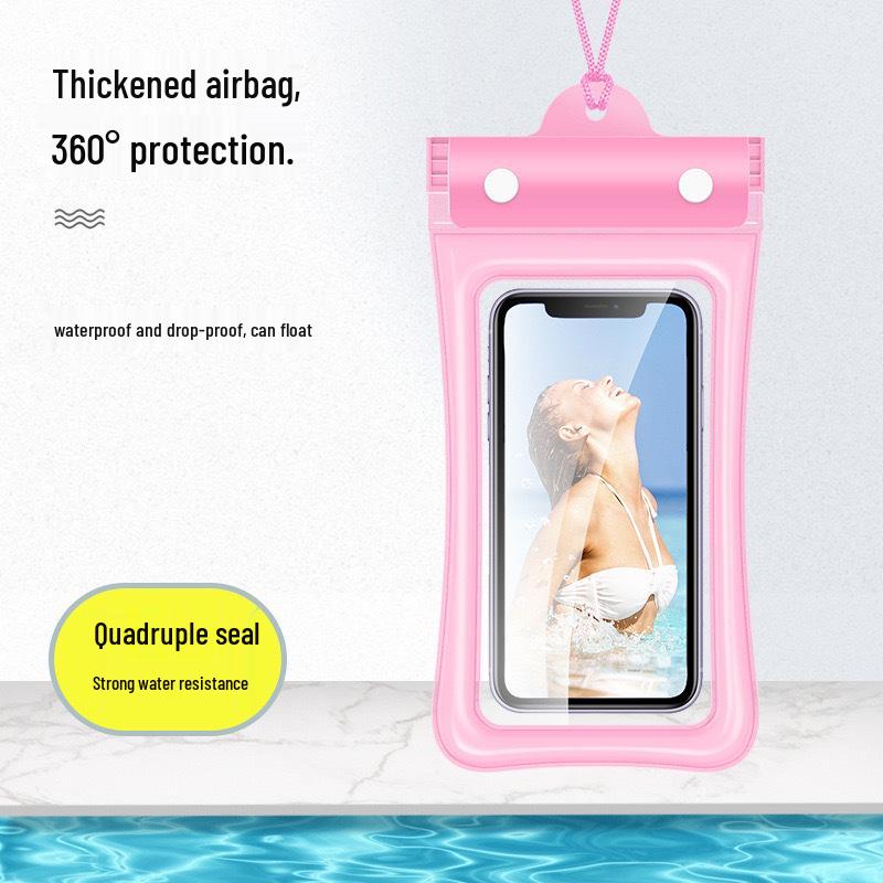 Waterproof Touchscreen Phone Case with Airbag – Ideal for Swimming, Diving, Rafting, Outdoor Festivals – Transparent and Sealed Design One Size
Waterproof Touchscreen Phone Case with Airbag – Ideal for Swimming, Diving, Rafting, Outdoor Festivals – Transparent and Sealed Design One Size