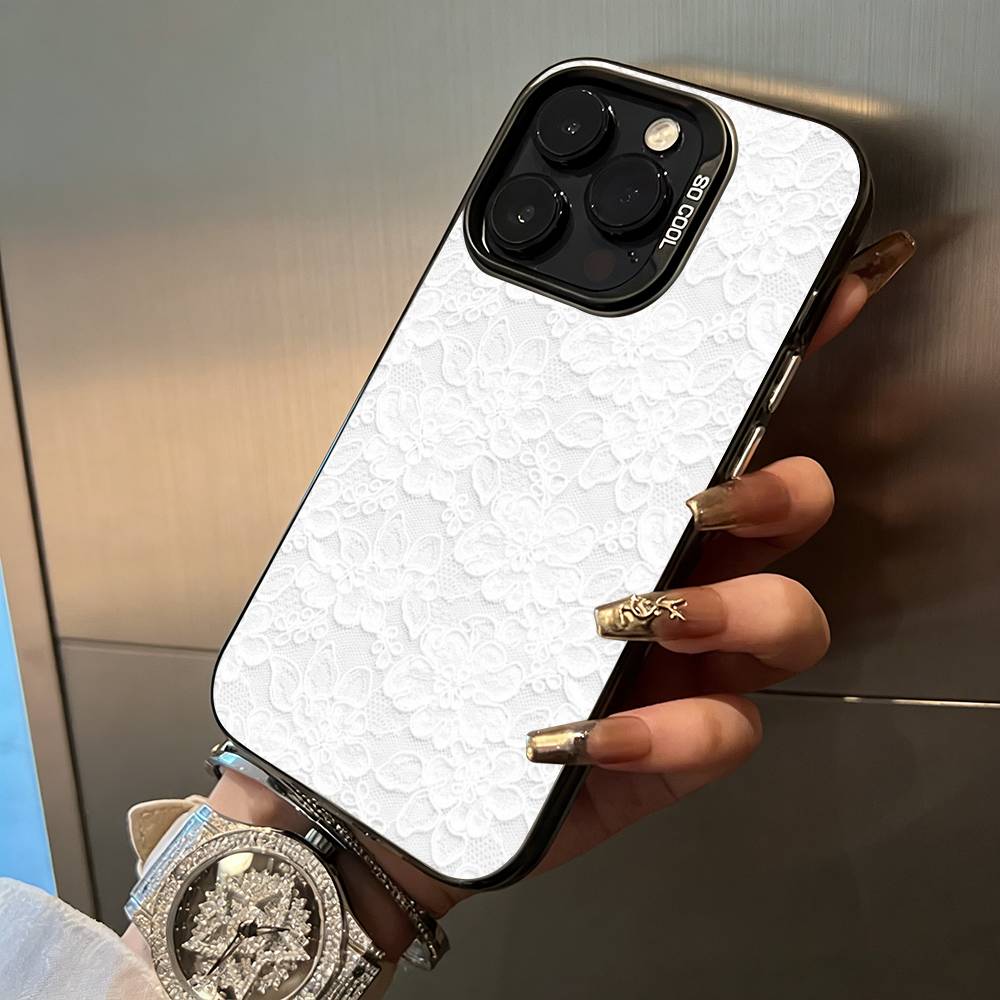 Чехол для телефона с принтом в виде кружева L для iPhone 17, 16, 15, 14, 13, 12, 11 Plus Pro Max Цветной серебристый чехол для телефона iPhone14ProMax
Чехол для телефона с принтом в виде кружева L для iPhone 17, 16, 15, 14, 13, 12, 11 Plus Pro Max Цветной серебристый чехол для телефона iPhone14ProMax