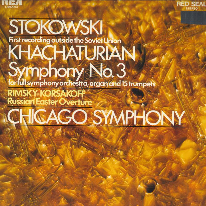 LP Record LEOPOLD STOKOWSKI CHICAGO SYMPHONY Khatchaturian Symphony No. 3 Rim LSC3067 RCA RED SEAL 1969 US Classical Used
LP Record LEOPOLD STOKOWSKI CHICAGO SYMPHONY Khatchaturian Symphony No. 3 Rim LSC3067 RCA RED SEAL 1969 US Classical Used