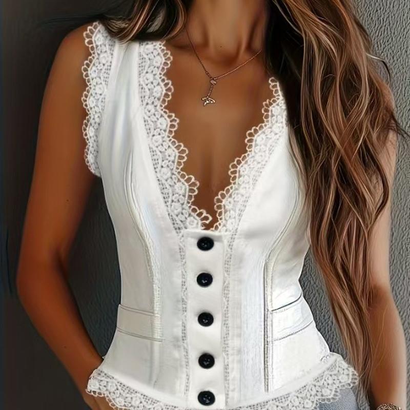 Women European Style V-Neck Vest Tank XL
Women European Style V-Neck Vest Tank XL