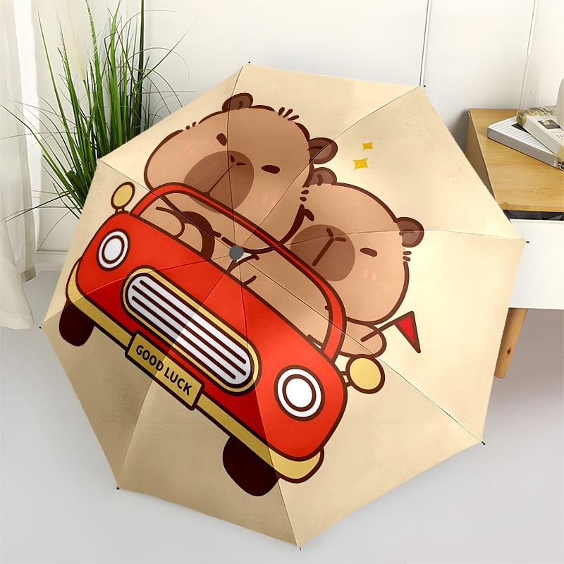 Capybara Automatic Folding Umbrella Compact 8 rib Design, Unique Style, Suitable for Everyday Outdoor Use, Perfect Gift for Friends and Fami
Capybara Automatic Folding Umbrella Compact 8 rib Design, Unique Style, Suitable for Everyday Outdoor Use, Perfect Gift for Friends and Fami