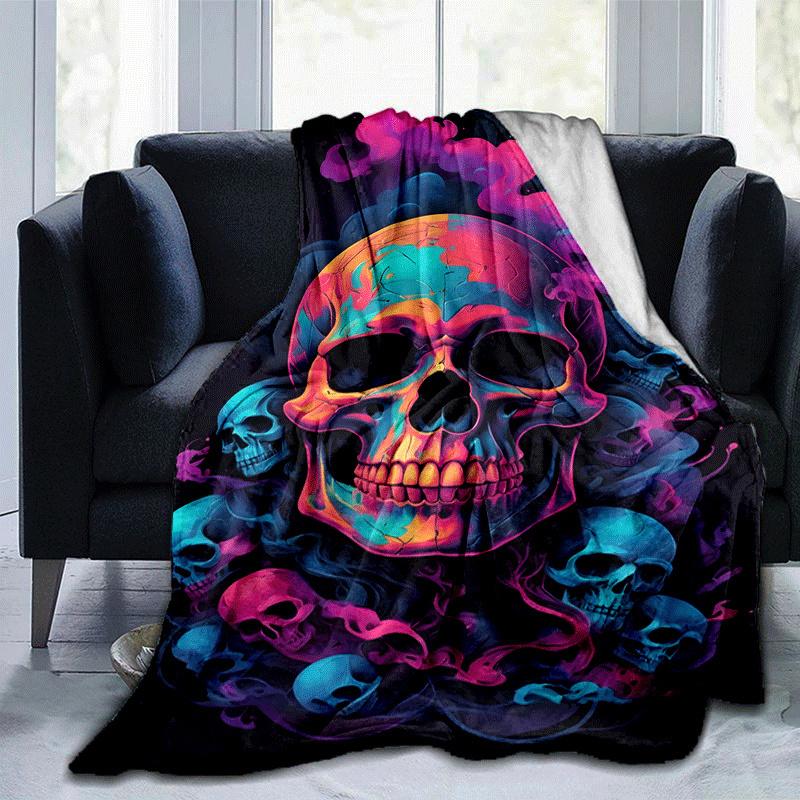1pc Skull Printing Lightweight Flannel Blanket, Comfortable and Warm Blanket, for Camping Sofa Bed and Couch Office, Gift 100x150cm
1pc Skull Printing Lightweight Flannel Blanket, Comfortable and Warm Blanket, for Camping Sofa Bed and Couch Office, Gift 100x150cm