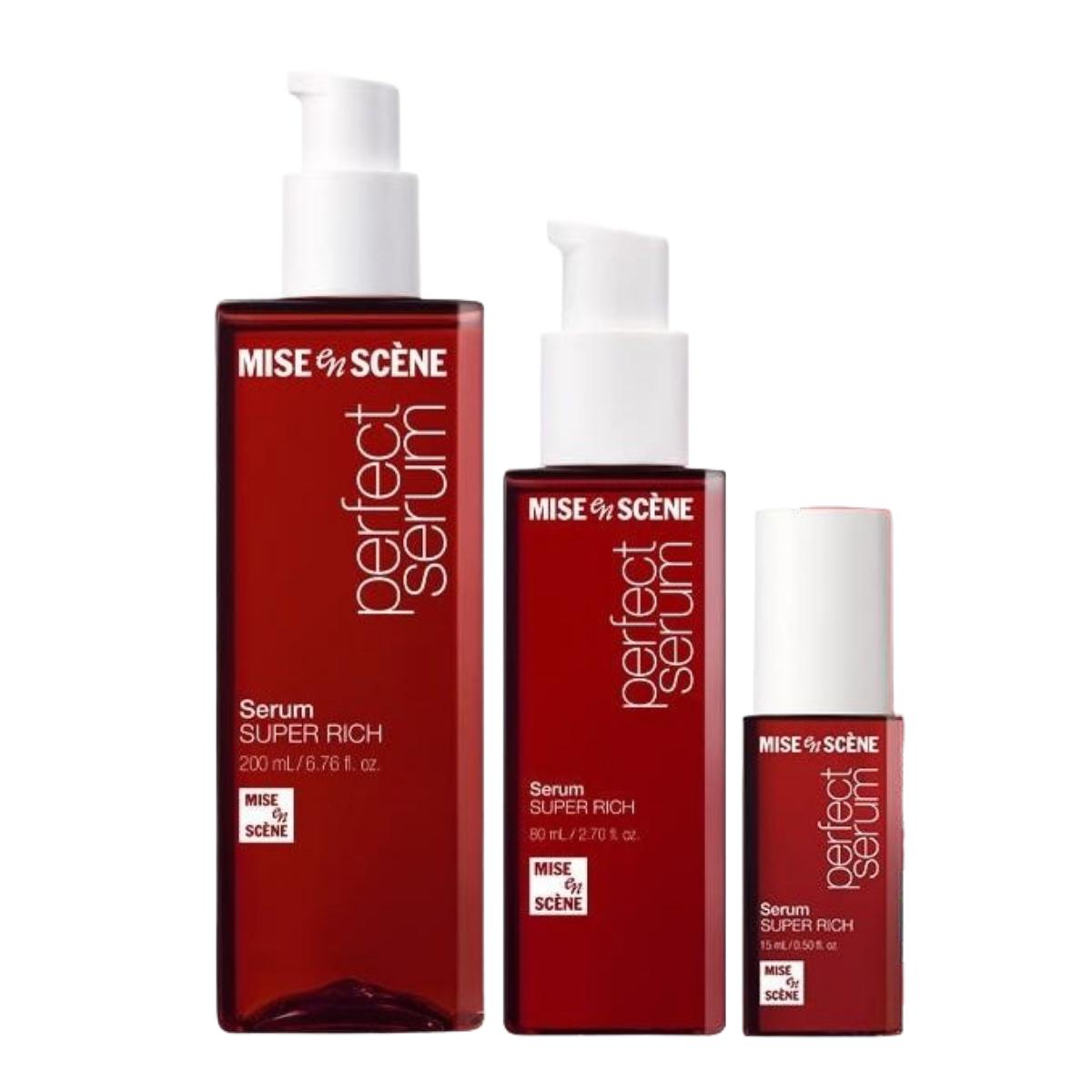 Mise en scene Perfect Super Rich Serum High-Capacity Hair Essence Special Set (200ml + 80ml + 15ml)
Mise en scene Perfect Super Rich Serum High-Capacity Hair Essence Special Set (200ml + 80ml + 15ml)