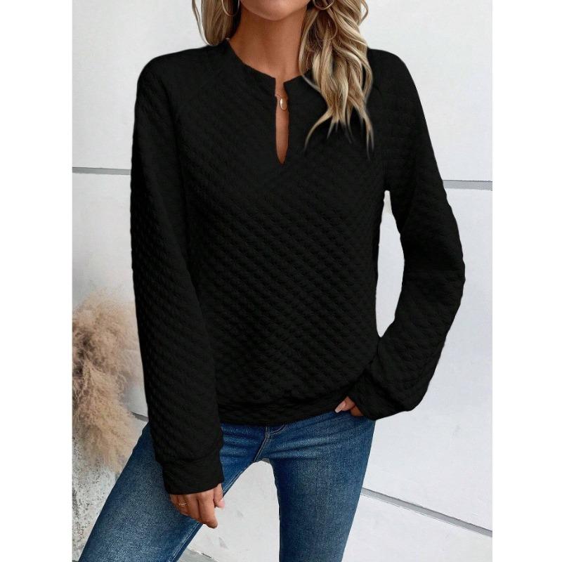 women s Quilted Textured Notch V Neck Raglan Long Sleeve Loose Casual Pullover Sweatshirt Top 2XL чорний
women s Quilted Textured Notch V Neck Raglan Long Sleeve Loose Casual Pullover Sweatshirt Top 2XL чорний