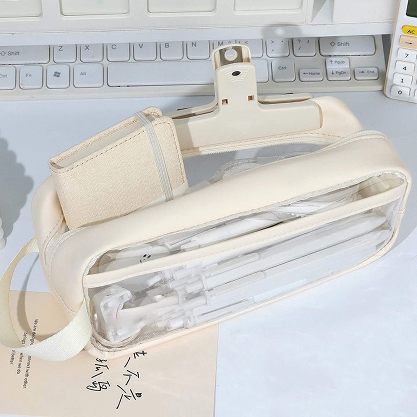 Прозрачный пенал большой вместимости, прозрачная сумка для карандашей, органайзер для канцелярских товаров для студентов, школьные принадлежности белый
Прозрачный пенал большой вместимости, прозрачная сумка для карандашей, органайзер для канцелярских товаров для студентов, школьные принадлежности белый