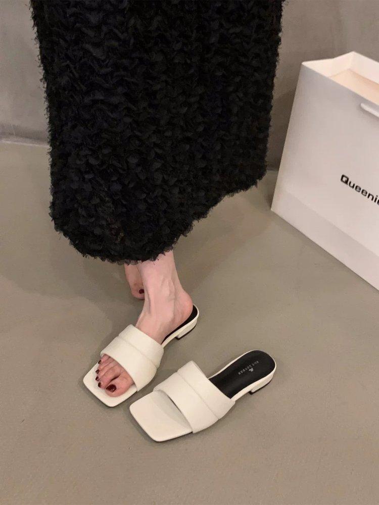 Новые тапочки летняя мода с открытым носком квадратный носок шлепанцы на высоком каблуке на низком каблуке крутые тапочки женские 40
Новые тапочки летняя мода с открытым носком квадратный носок шлепанцы на высоком каблуке на низком каблуке крутые тапочки женские 40