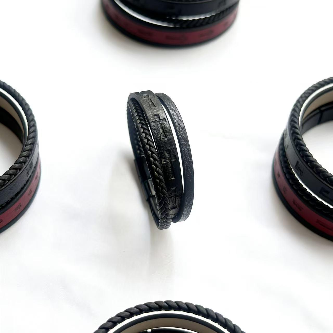 Versatile Leather Alloy Woven Bracelet - European & American Style Gift for Friends
Versatile Leather Alloy Woven Bracelet - European & American Style Gift for Friends