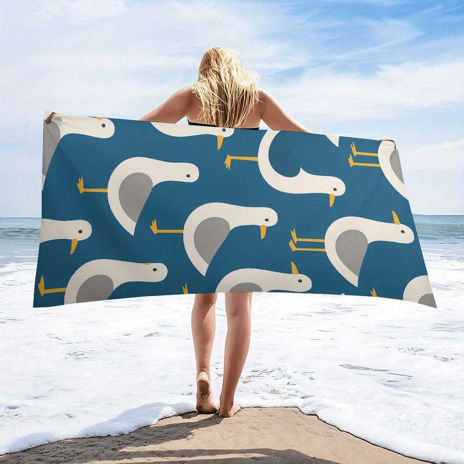 Blue Seagull Cartoon Beach Towel, Fresh Style for Yoga Diving Summer Travel Seaside Vacation Bathroom Decor Accessory W30*H60(CM)
Blue Seagull Cartoon Beach Towel, Fresh Style for Yoga Diving Summer Travel Seaside Vacation Bathroom Decor Accessory W30*H60(CM)
