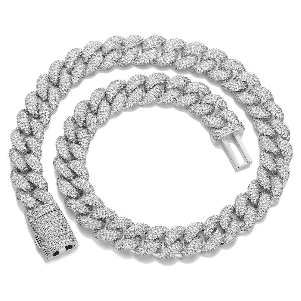 Hip hop bubble full diamond necklace Cuban chain bracelet 11MM inlaid zircon bracelet jewelry accessories personality Bracelet 7inch (length about 18cm)
Hip hop bubble full diamond necklace Cuban chain bracelet 11MM inlaid zircon bracelet jewelry accessories personality Bracelet 7inch (length about 18cm)