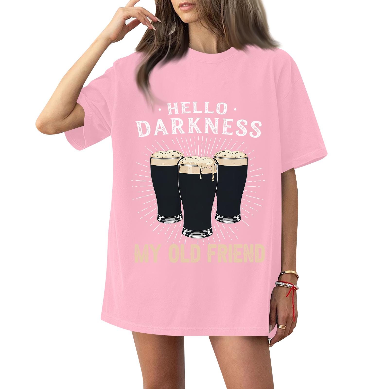 ( Darknss My Old Freend) Women s Fashion Casual Short-Sleeve Neck St. Patrick s Day Printed Shirt/T-Shirt Top XXXXXL рожевий
( Darknss My Old Freend) Women s Fashion Casual Short-Sleeve Neck St. Patrick s Day Printed Shirt/T-Shirt Top XXXXXL рожевий
