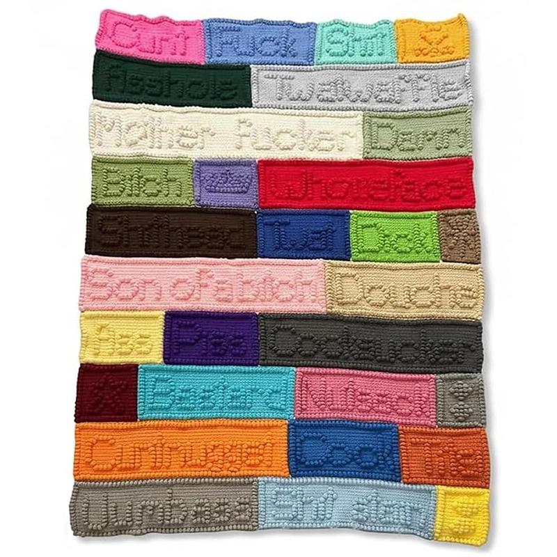 Handcrafted Funny Cuss Word Blanket,Christmas Knit Blanket,Bold Home Decor For Living Room & Bedroom,Rude Gag Gifts C
Handcrafted Funny Cuss Word Blanket,Christmas Knit Blanket,Bold Home Decor For Living Room & Bedroom,Rude Gag Gifts C