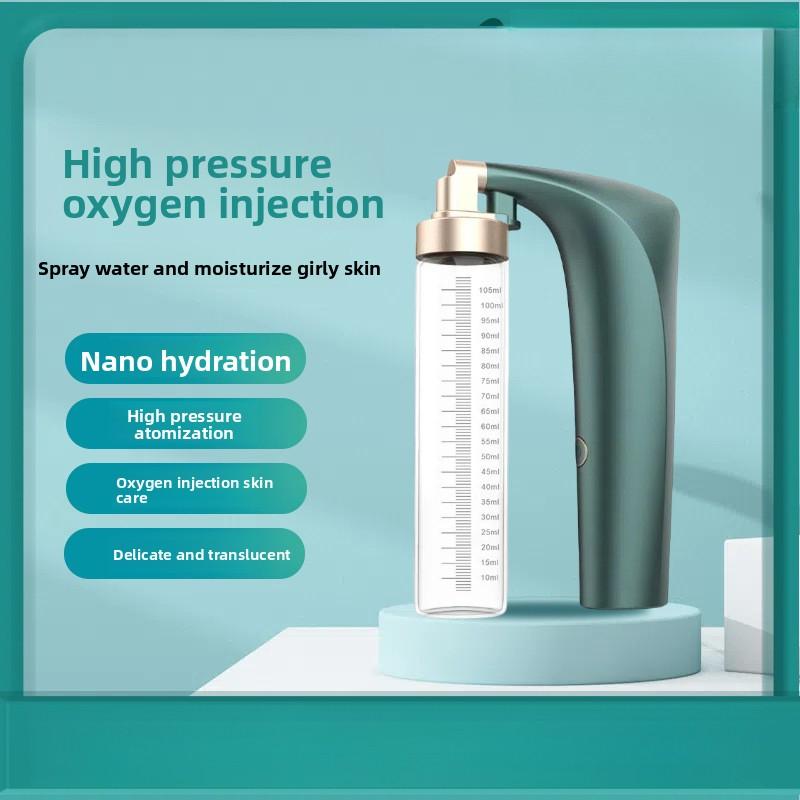 High Pressure Oxygen Injection Large Spray Face Moisturizing Device Portable Handheld Oxygen Injection Device
High Pressure Oxygen Injection Large Spray Face Moisturizing Device Portable Handheld Oxygen Injection Device