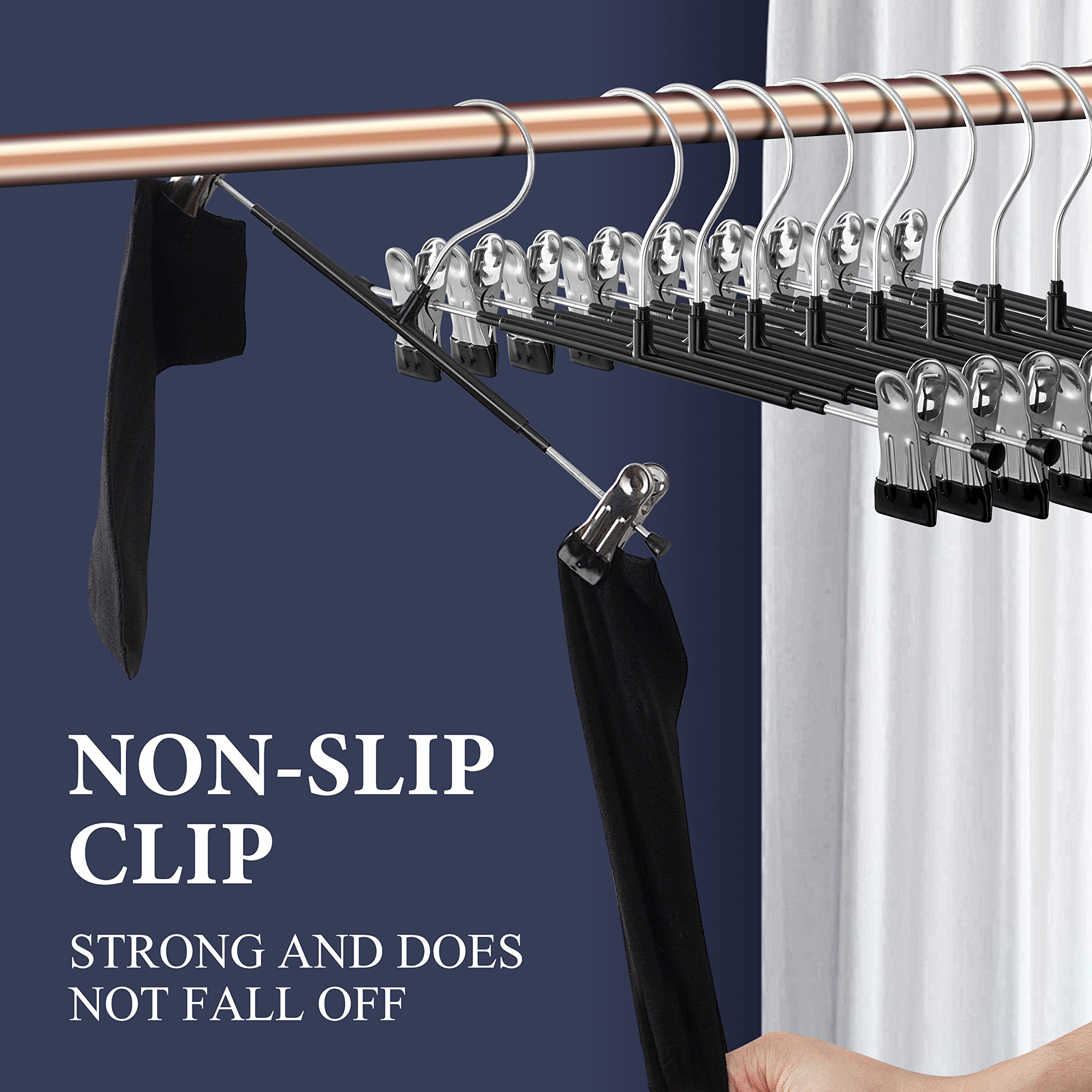 5Pcs Dual Clip Design Pants Underwear Hanger Non Slip High Manganese Steel Skirt Clothes Hanger Apricot
5Pcs Dual Clip Design Pants Underwear Hanger Non Slip High Manganese Steel Skirt Clothes Hanger Apricot