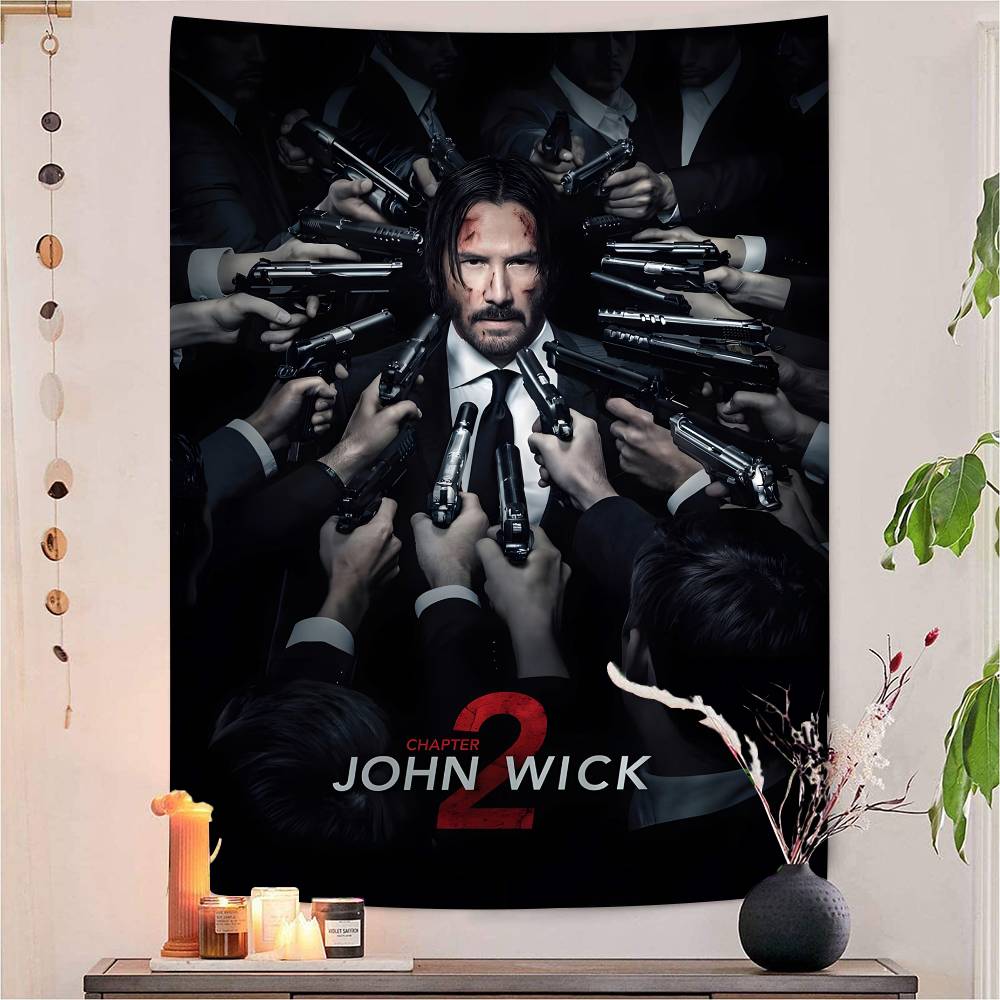 Classic Movie John Wick Quote Colorful Tapestry Wall Hanging Bohemian Wall Tapestries Mandala Wall Hanging Sheets 74x94cm(29x37in)
Classic Movie John Wick Quote Colorful Tapestry Wall Hanging Bohemian Wall Tapestries Mandala Wall Hanging Sheets 74x94cm(29x37in)