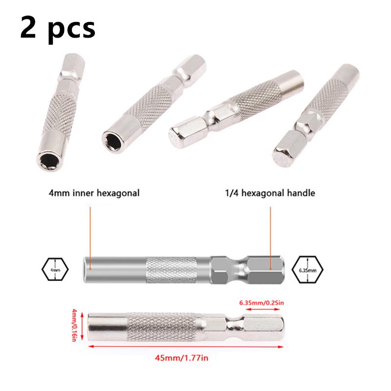 2pcs Hex Shank 6.35mm To 4mm Insert Bit Adapter Electric Screwdriver Socket Holder Micro Bit Adapter Magnetic Holder Tools 2pcs
2pcs Hex Shank 6.35mm To 4mm Insert Bit Adapter Electric Screwdriver Socket Holder Micro Bit Adapter Magnetic Holder Tools 2pcs