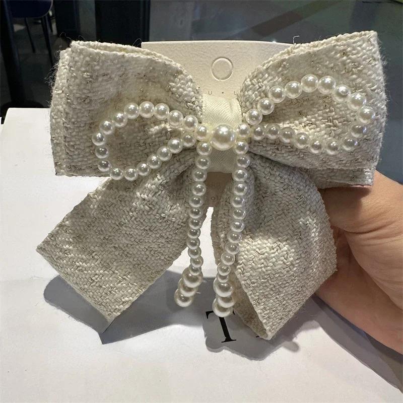 Fashion Pearl Bow Hairpins Elegant Hair Clips for Women Barrettes Headband Wedding Jewelry Korean Hair Accessories Headwear бежевий
Fashion Pearl Bow Hairpins Elegant Hair Clips for Women Barrettes Headband Wedding Jewelry Korean Hair Accessories Headwear бежевий