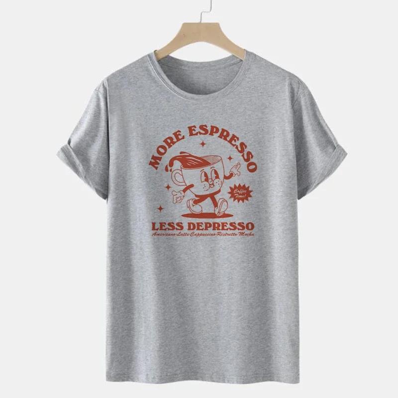 Cotton Womens TShirts More Espresso 90s Retro Printing Tee Shirts Comfortable Soft ONeck Loose Short Sleeve Female Clothes S
Cotton Womens TShirts More Espresso 90s Retro Printing Tee Shirts Comfortable Soft ONeck Loose Short Sleeve Female Clothes S