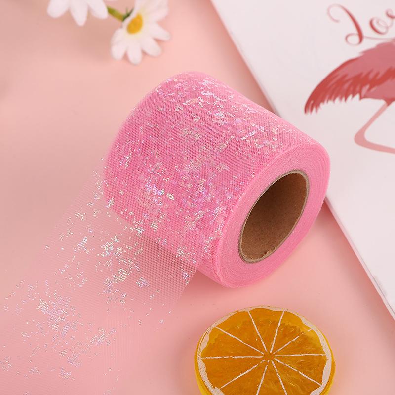 Iridescent Glitter Mesh Ribbon for DIY Bows & Ornaments, 6cm/8cm x 25 Yards
Iridescent Glitter Mesh Ribbon for DIY Bows & Ornaments, 6cm/8cm x 25 Yards