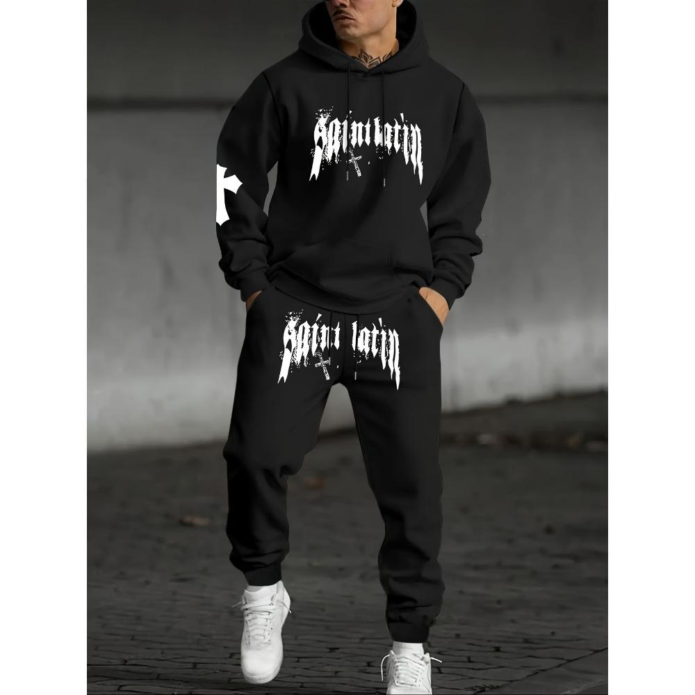Men s Letter Patterned Drawstring Hoodie and Sweatpants for Autumn and Winter, Fashionable Casual Men s Clothing, Minimalist Streetwear S чёрный
Men s Letter Patterned Drawstring Hoodie and Sweatpants for Autumn and Winter, Fashionable Casual Men s Clothing, Minimalist Streetwear S чёрный