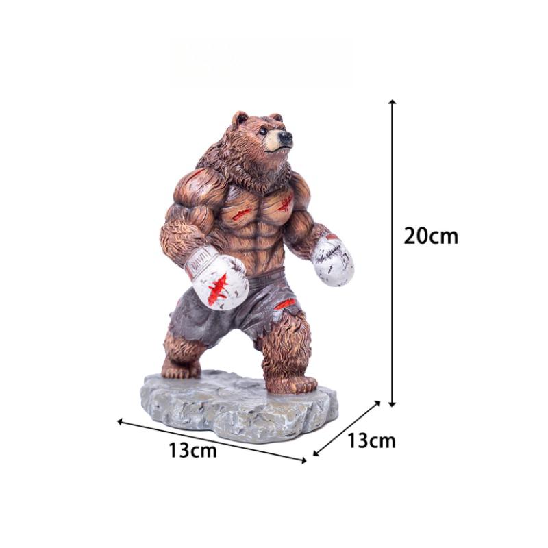 Collectibles Sculpture Hot Style Boxing Bear Resin Ornament Creative Popular Home Desktop Decoration Sculpture Personalized Gift чорний
Collectibles Sculpture Hot Style Boxing Bear Resin Ornament Creative Popular Home Desktop Decoration Sculpture Personalized Gift чорний
