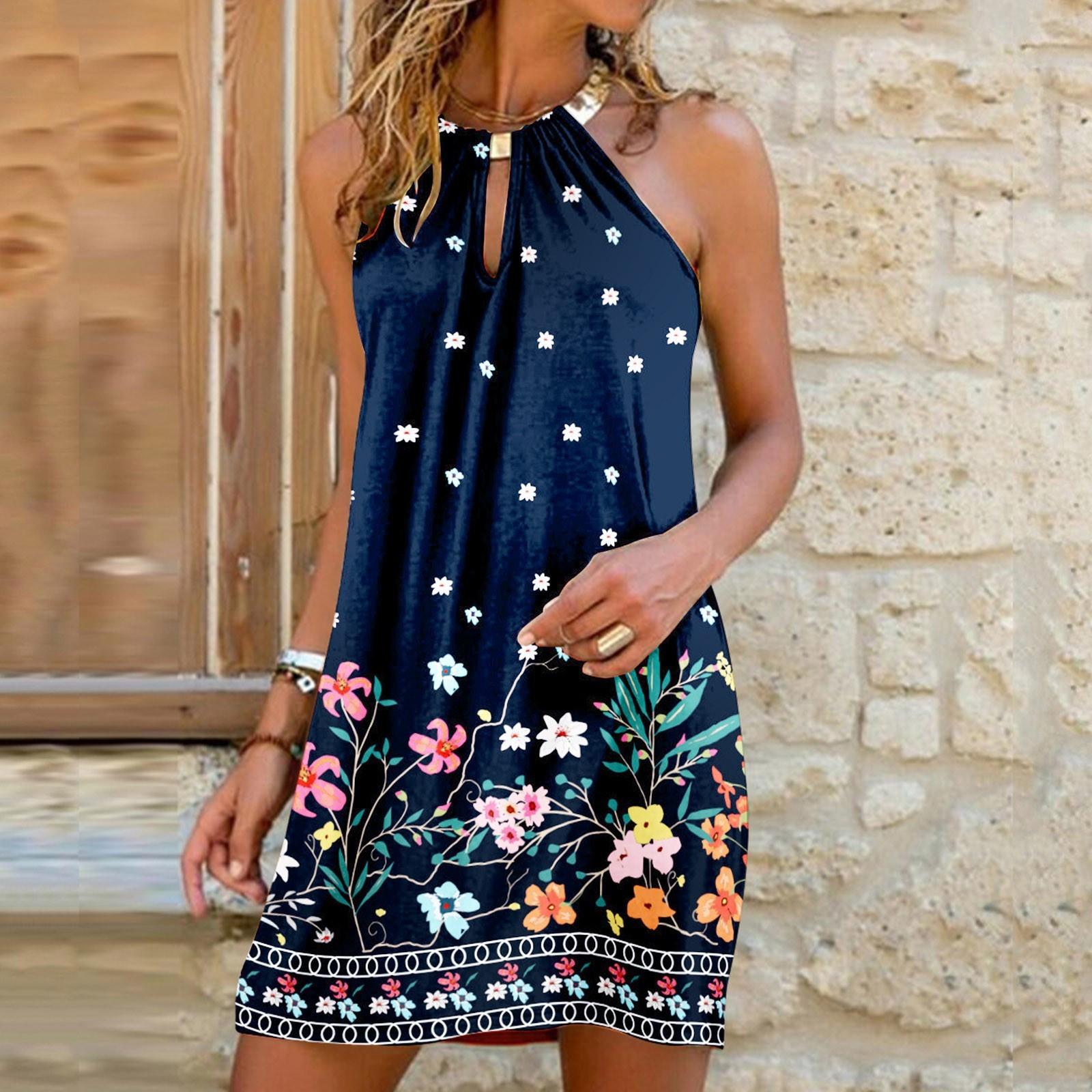 Женское повседневное пляжное платье с металлическим принтом и принтом на бретелях XXXXL тёмно-синий
Женское повседневное пляжное платье с металлическим принтом и принтом на бретелях XXXXL тёмно-синий