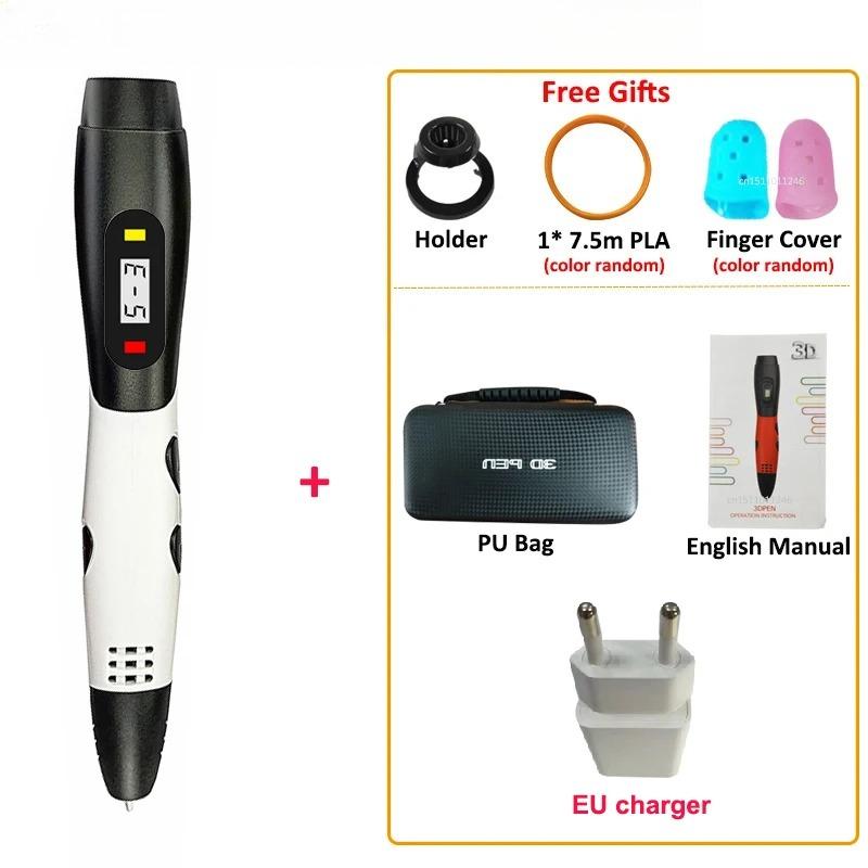 3D Pen Kids 3 Speed Adjustable 3D Printing Pen LCD Screen DIY Drawing Pens PLA Filament Children Toys Girls and Boys Gifts PLA Filagment
3D Pen Kids 3 Speed Adjustable 3D Printing Pen LCD Screen DIY Drawing Pens PLA Filament Children Toys Girls and Boys Gifts PLA Filagment