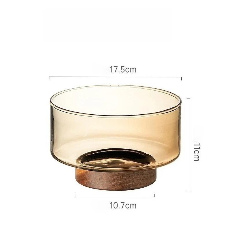 Acacia Wooden Glass Fruit Tray Salad Bowl High-foot Fruit Tray Table Living Room Snack Candy Dried Fruit Tray
Acacia Wooden Glass Fruit Tray Salad Bowl High-foot Fruit Tray Table Living Room Snack Candy Dried Fruit Tray