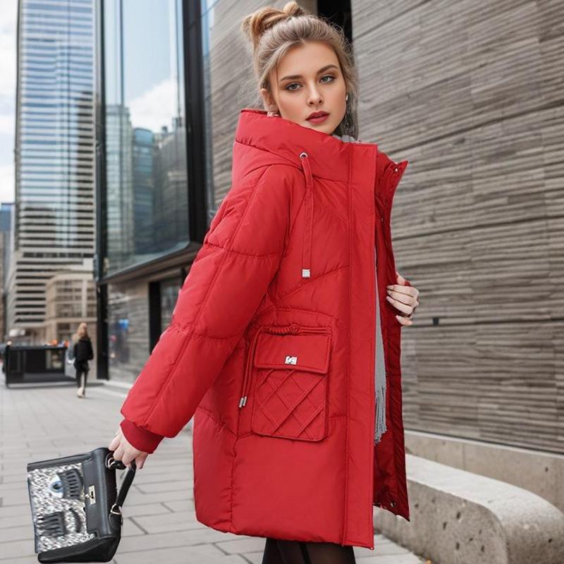 Женское зимнее пуховое хлопковое пальто 3XL, новое повседневное хлопковое пальто средней длины, модное трендовое утолщенное хлопковое пальто, свободное пальто M 
Женское зимнее пуховое хлопковое пальто 3XL, новое повседневное хлопковое пальто средней длины, модное трендовое утолщенное хлопковое пальто, свободное пальто M