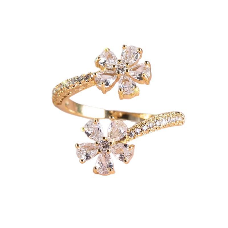 Модне кільце з квіткою, відчуття високого класу, особистість краплі води, універсальне кільце для жінок Opening Adjustable золотий
Модне кільце з квіткою, відчуття високого класу, особистість краплі води, універсальне кільце для жінок Opening Adjustable золотий