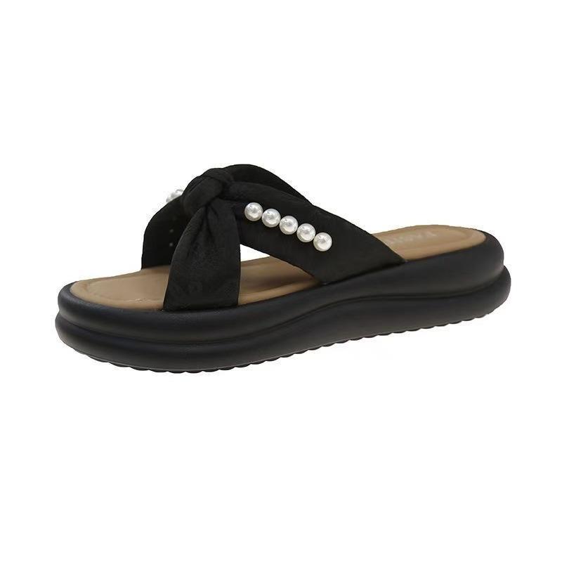 French niche casual outer wear non-slip thick-soled slippers women s 2025 summer new fashion pearl casual cool slippers 35 чёрный
French niche casual outer wear non-slip thick-soled slippers women s 2025 summer new fashion pearl casual cool slippers 35 чёрный