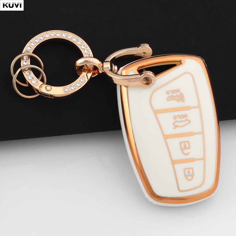 4 Button Tpu Car Key Case Cover Shell For Hyundai Santa Fe Sport Ix45 Equus Centennial Genesis G80 Grandeur Azera Fob 2013-
4 Button Tpu Car Key Case Cover Shell For Hyundai Santa Fe Sport Ix45 Equus Centennial Genesis G80 Grandeur Azera Fob 2013-