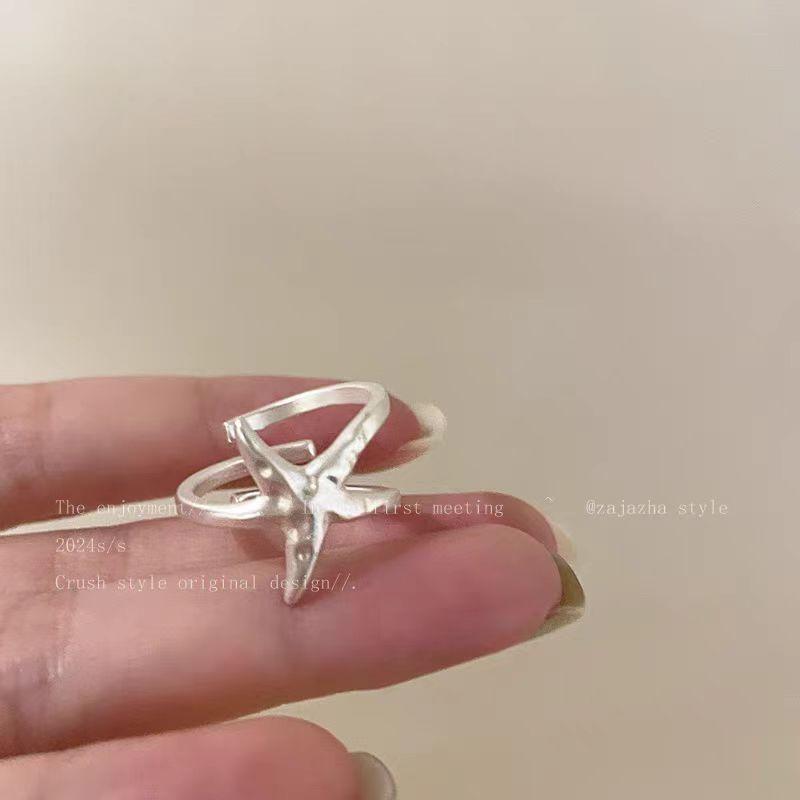 Holiday Style Starfish Open Ring Women S Niche Exaggerated Index Finger Ring Accessories Advanced Design Sense Adjustable Ring
Holiday Style Starfish Open Ring Women S Niche Exaggerated Index Finger Ring Accessories Advanced Design Sense Adjustable Ring