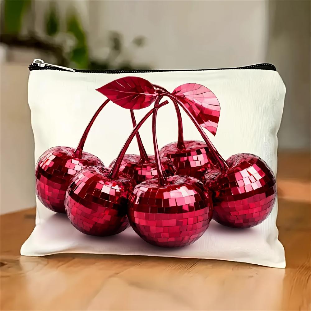 A Fashion Cherry Pattern Makeup Bag- Multifunctional Zipper Pouch, Jewelry Storage Bag, Perfect Travel Zipper Small Storage Bag.
A Fashion Cherry Pattern Makeup Bag- Multifunctional Zipper Pouch, Jewelry Storage Bag, Perfect Travel Zipper Small Storage Bag.