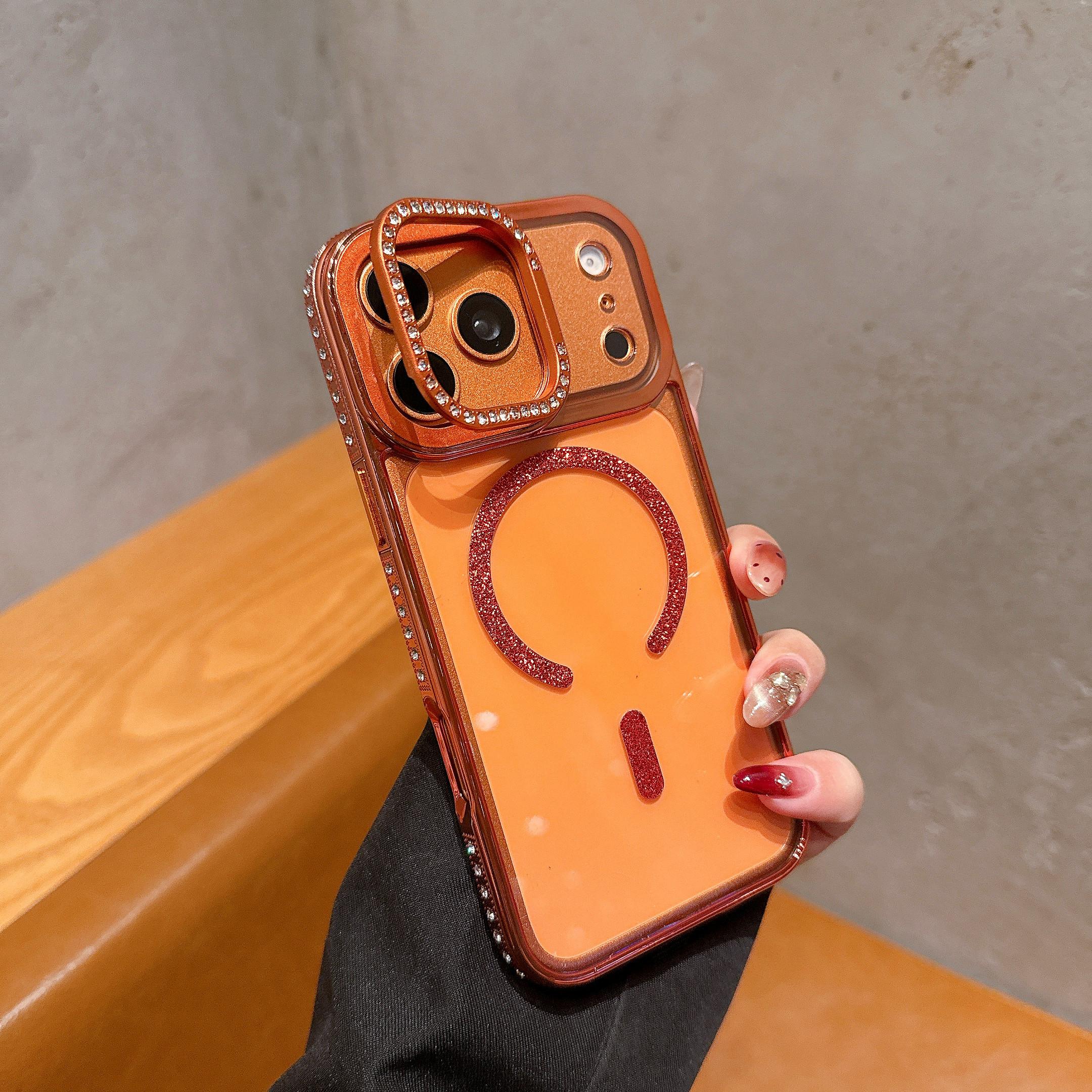 Luxury Diamond Magnetic Hard Case For IPhone 17 Air 16e 15 14 13 12 Pro Max Plus Phone For Magsafe Lens Holder Stand Cover iPhone 12 Pro Max помаранчевий
Luxury Diamond Magnetic Hard Case For IPhone 17 Air 16e 15 14 13 12 Pro Max Plus Phone For Magsafe Lens Holder Stand Cover iPhone 12 Pro Max помаранчевий