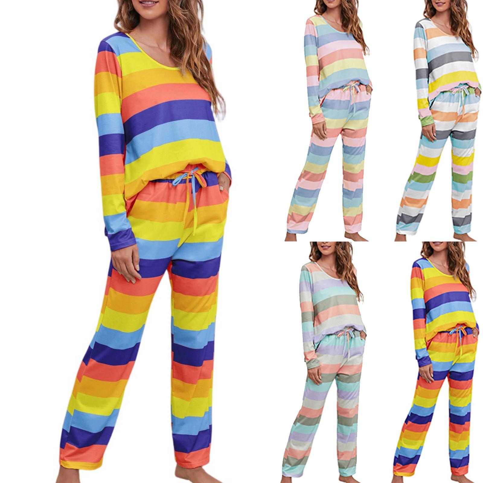 Ladies Loose And Comfortable Striped Printed Home Clothes Long Sleeved Pants Casual And Fashionable Two-piece Set L синій
Ladies Loose And Comfortable Striped Printed Home Clothes Long Sleeved Pants Casual And Fashionable Two-piece Set L синій