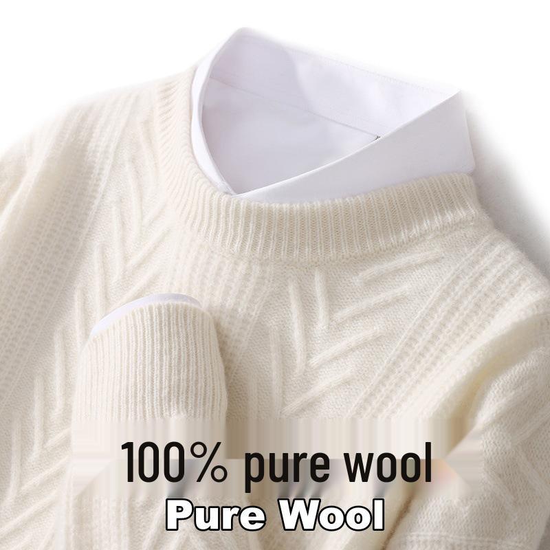 Men s Warm Wool Round Neck Sweater - Autumn/Winter Thick Knit M (115-130 lbs)
Men s Warm Wool Round Neck Sweater - Autumn/Winter Thick Knit M (115-130 lbs)