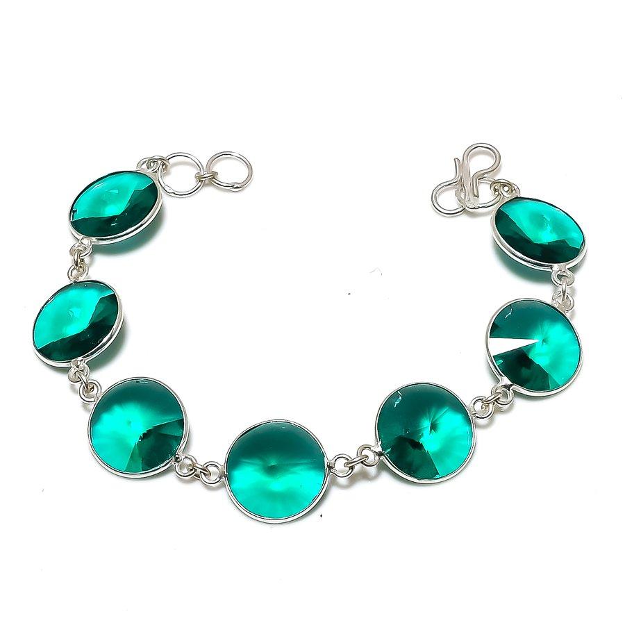 Браслет ручной работы из стерлингового серебра 925 пробы с натуральным зеленым турмалином 8 дюймов V7O46
Браслет ручной работы из стерлингового серебра 925 пробы с натуральным зеленым турмалином 8 дюймов V7O46