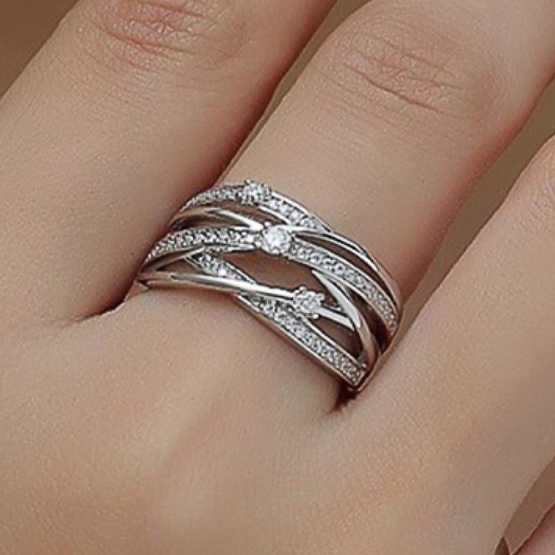Huitan Trendy Multi-layer Hollow Design Women Rings Simple Style with Bright CZ for Wedding Party Engagement Luxury Accessories 8
Huitan Trendy Multi-layer Hollow Design Women Rings Simple Style with Bright CZ for Wedding Party Engagement Luxury Accessories 8