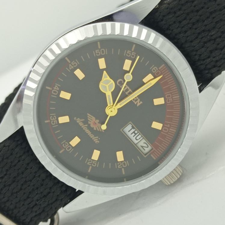 REFURBISHED CITIZEN AUTOMATIC 8200 JAPAN MENS BLACK DIAL WATCH 009-a413221-2 Sku009-a413221 
REFURBISHED CITIZEN AUTOMATIC 8200 JAPAN MENS BLACK DIAL WATCH 009-a413221-2 Sku009-a413221