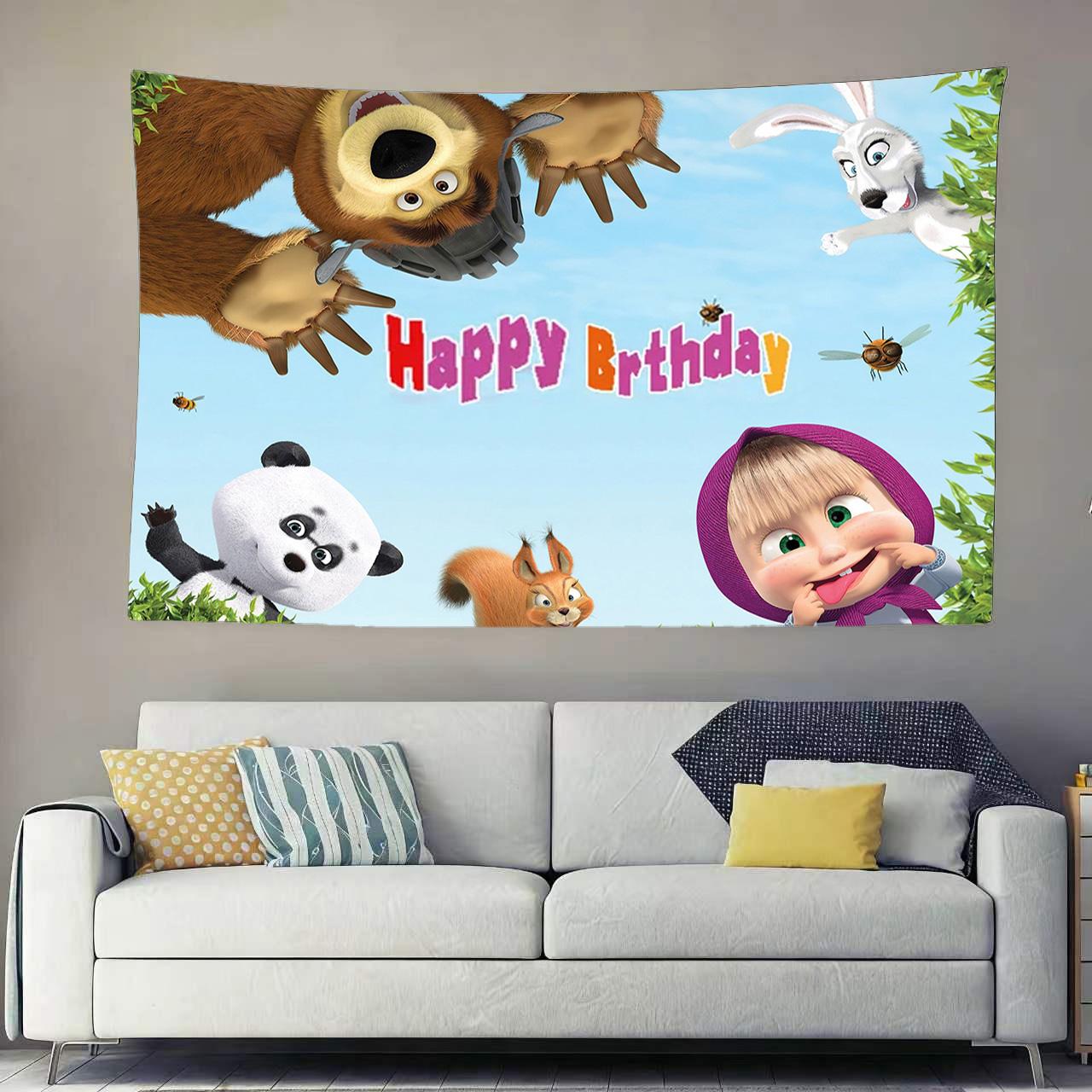 Birthday Party Cartoon Tapestry Wall Hanging Reusable Kids Birthday Decor Living Room Party Home Background Cloth 74x94cm(29x37in)
Birthday Party Cartoon Tapestry Wall Hanging Reusable Kids Birthday Decor Living Room Party Home Background Cloth 74x94cm(29x37in)