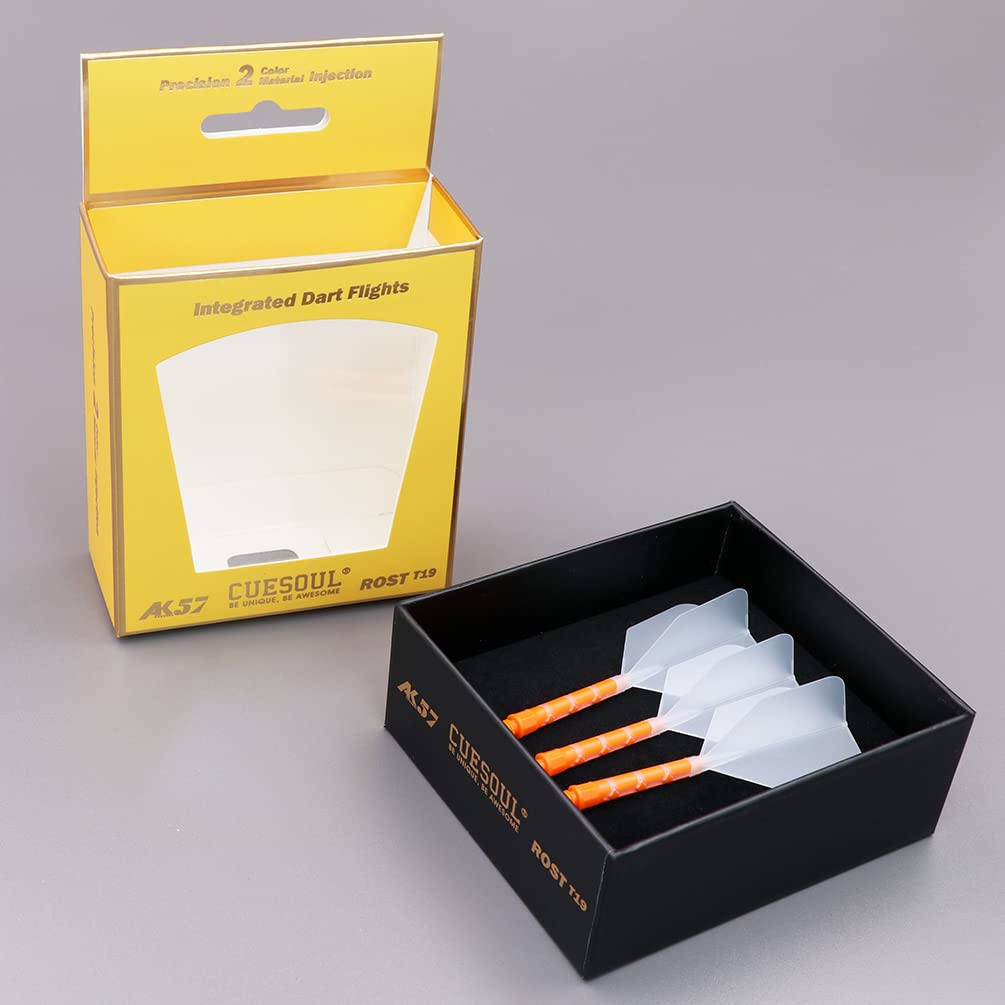CUESOUL ROST T19 Shaft Integrated Flight Big Wing Clear Flight Orange L Set of 3 Shape, Two-Tone Color, + Shaft, Size, (CS-AK579-6L)
CUESOUL ROST T19 Shaft Integrated Flight Big Wing Clear Flight Orange L Set of 3 Shape, Two-Tone Color, + Shaft, Size, (CS-AK579-6L)