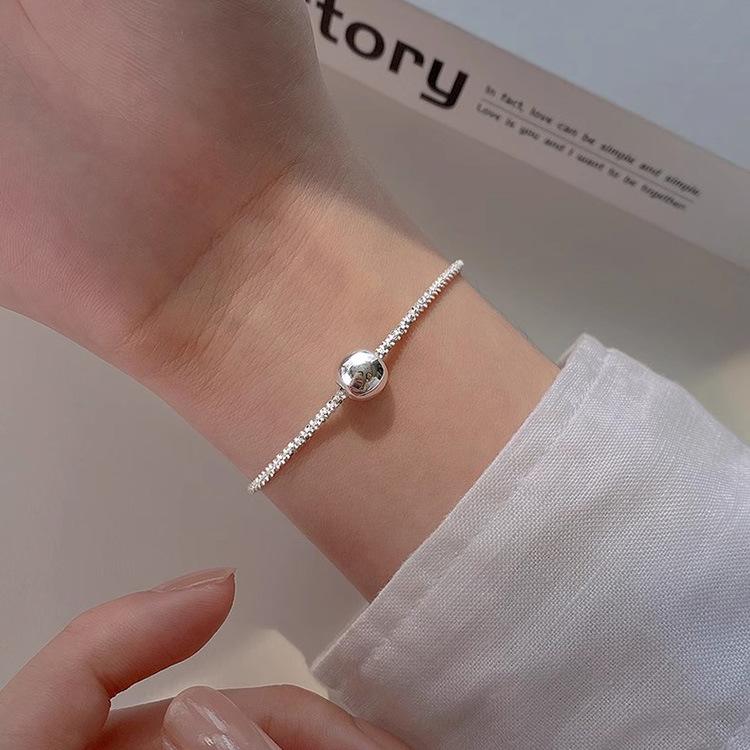 Браслет Tianxing из стерлингового серебра 925 пробы с круглыми бусинами
Браслет Tianxing из стерлингового серебра 925 пробы с круглыми бусинами