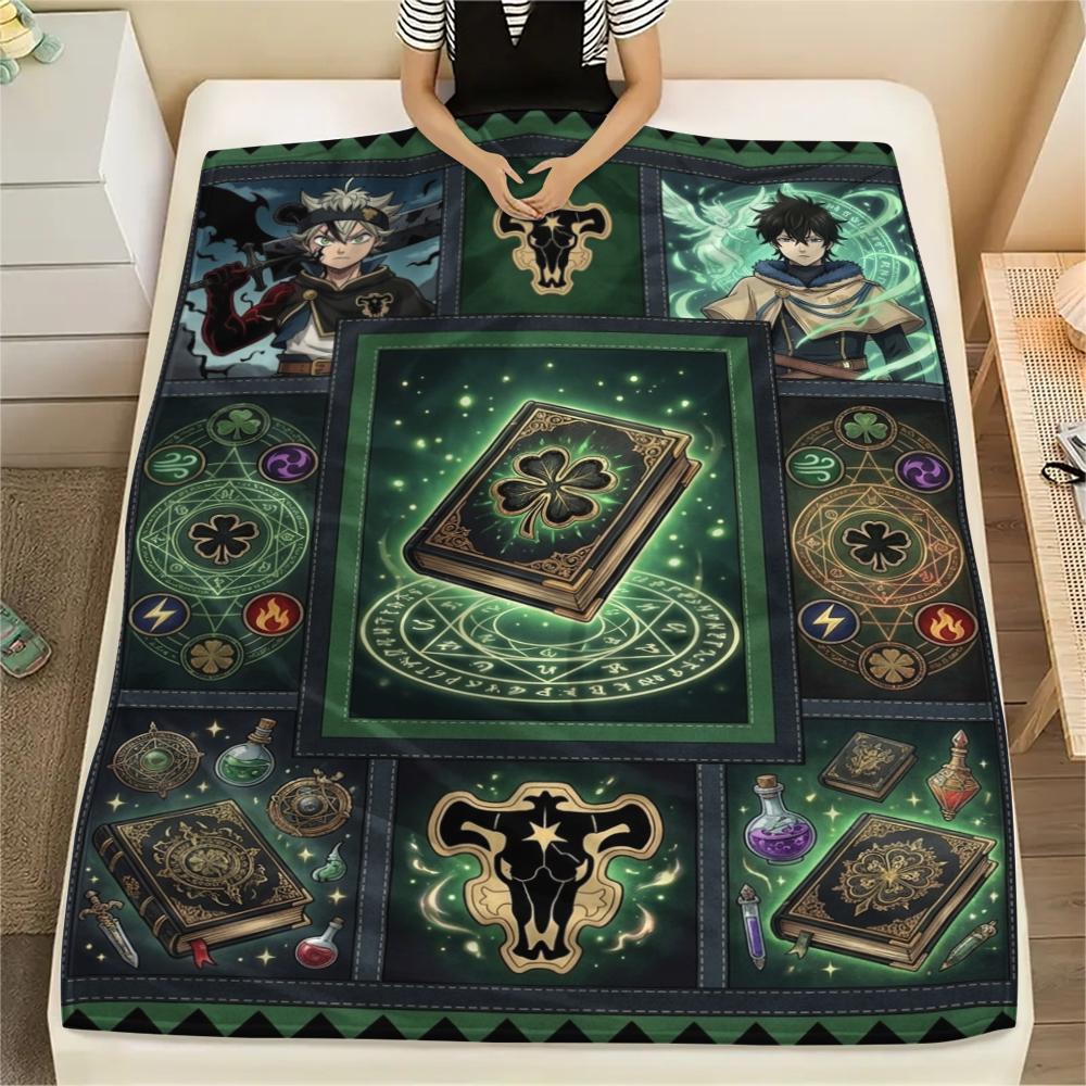 1Pc Black Clover Print Flannel Blanket, High quality Comfortable for All Seasons, Home Decor, Warmth and Comfort, Perfect for Christmas Gifts 80cm x 120cm
1Pc Black Clover Print Flannel Blanket, High quality Comfortable for All Seasons, Home Decor, Warmth and Comfort, Perfect for Christmas Gifts 80cm x 120cm