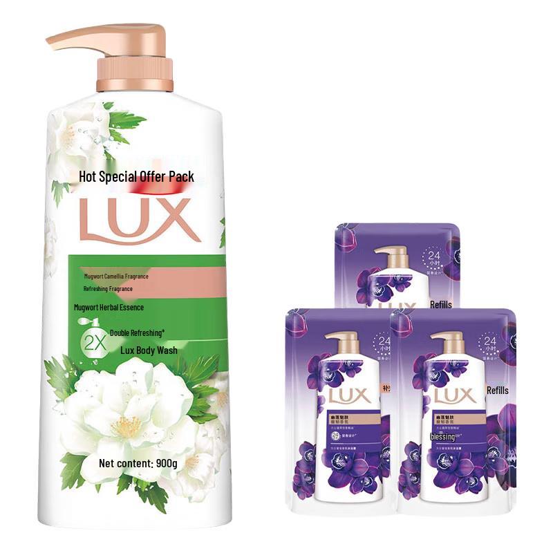 Lux Body Wash with Mugwort & Camellia Scent
Lux Body Wash with Mugwort & Camellia Scent