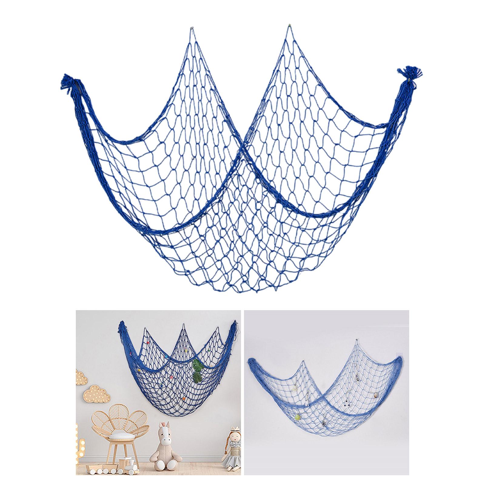 Coastal Charm Cotton Fishing Net Decoration Sea Inspired Wall Art for Living Room and Bedroom 59x79in синий
Coastal Charm Cotton Fishing Net Decoration Sea Inspired Wall Art for Living Room and Bedroom 59x79in синий