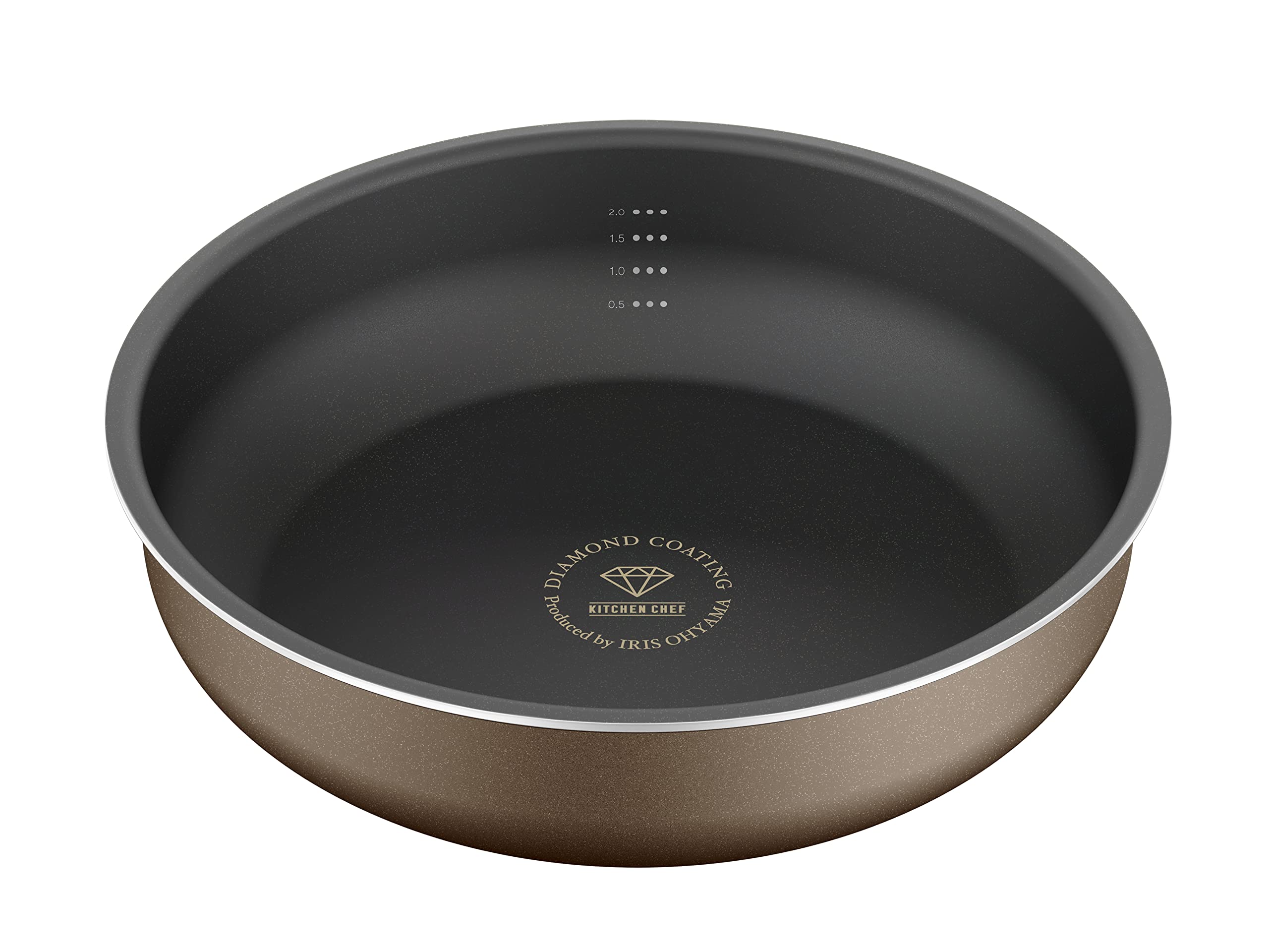 Iris Ohyama Frying Pan 28cm Fire Compatible with Removable Handle Deep Lightweight Deep Plus Series Chestnut Brown IH/Gas PDCI-S28
Iris Ohyama Frying Pan 28cm Fire Compatible with Removable Handle Deep Lightweight Deep Plus Series Chestnut Brown IH/Gas PDCI-S28