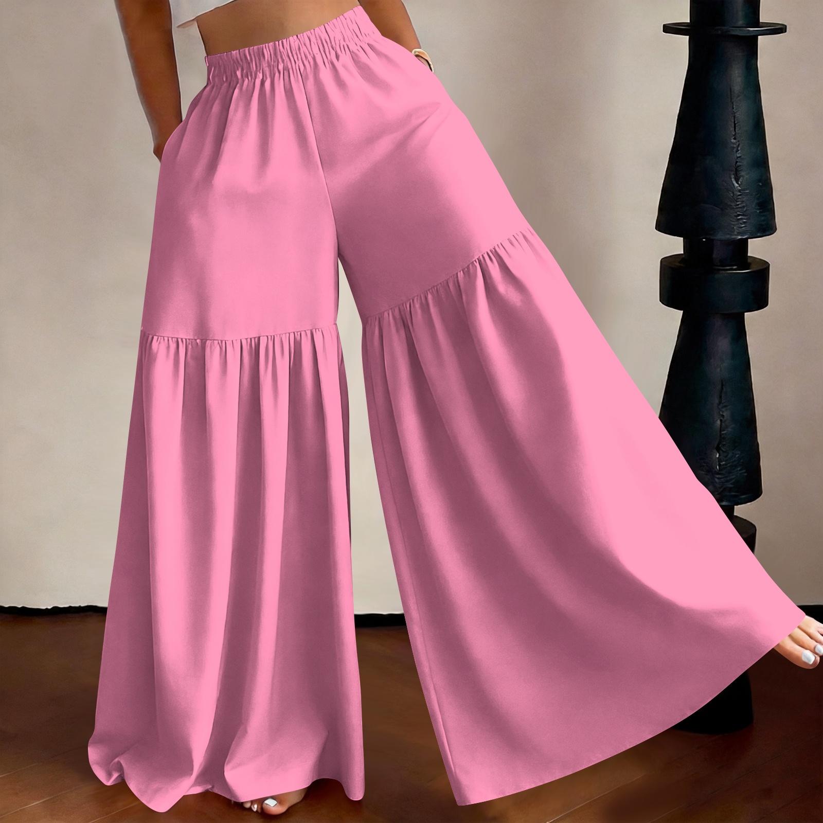 Women High Waist Wide Leg Pants Loose Fit Lightweight Flowy Palazzo Trousers Casual Solid Color Long Pants for Daily Wear XL розовый
Women High Waist Wide Leg Pants Loose Fit Lightweight Flowy Palazzo Trousers Casual Solid Color Long Pants for Daily Wear XL розовый